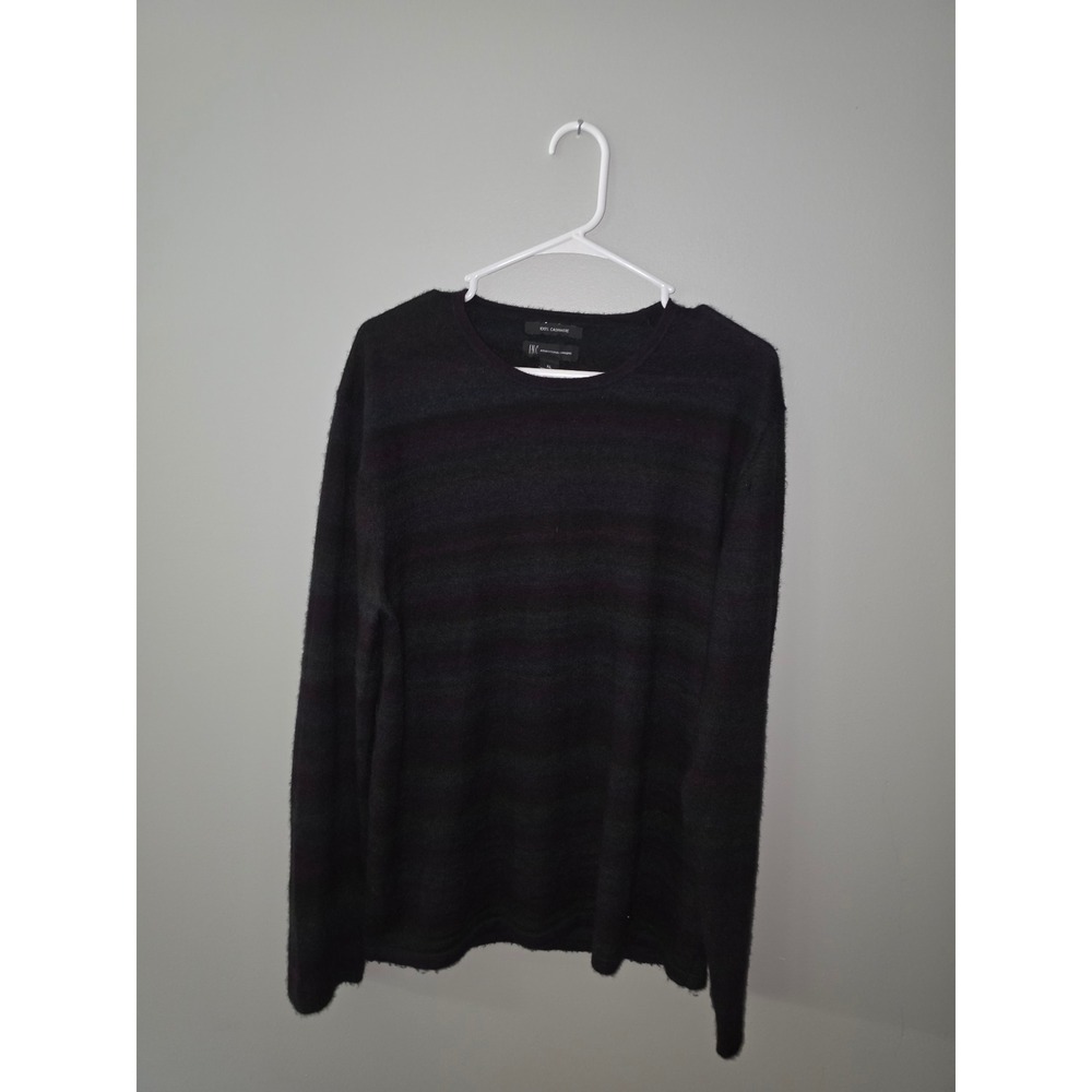 INC Mens XL 100% Cashmere Crewneck Striped Sweater #old money #wealth